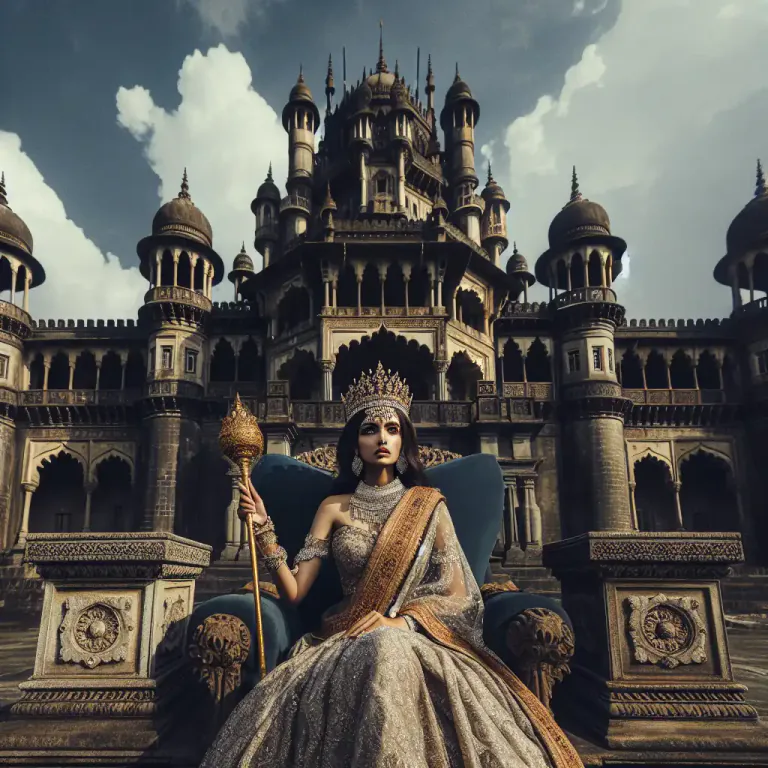 Visual representation of "governess" - A word used in the past to describe a woman who ruled a country, similar to a queen