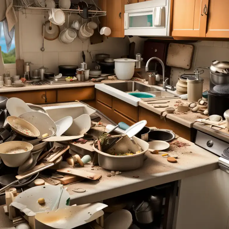 Visual representation of "cruddy" - Disgusting or unpleasant.