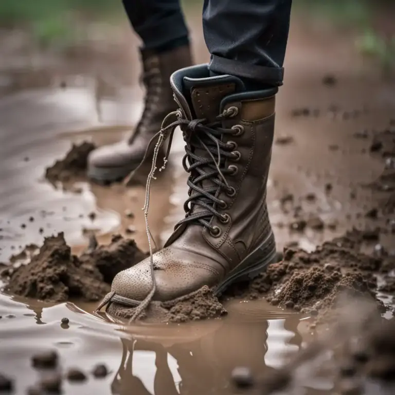 Visual representation of "squelch" - A soft suction sound.