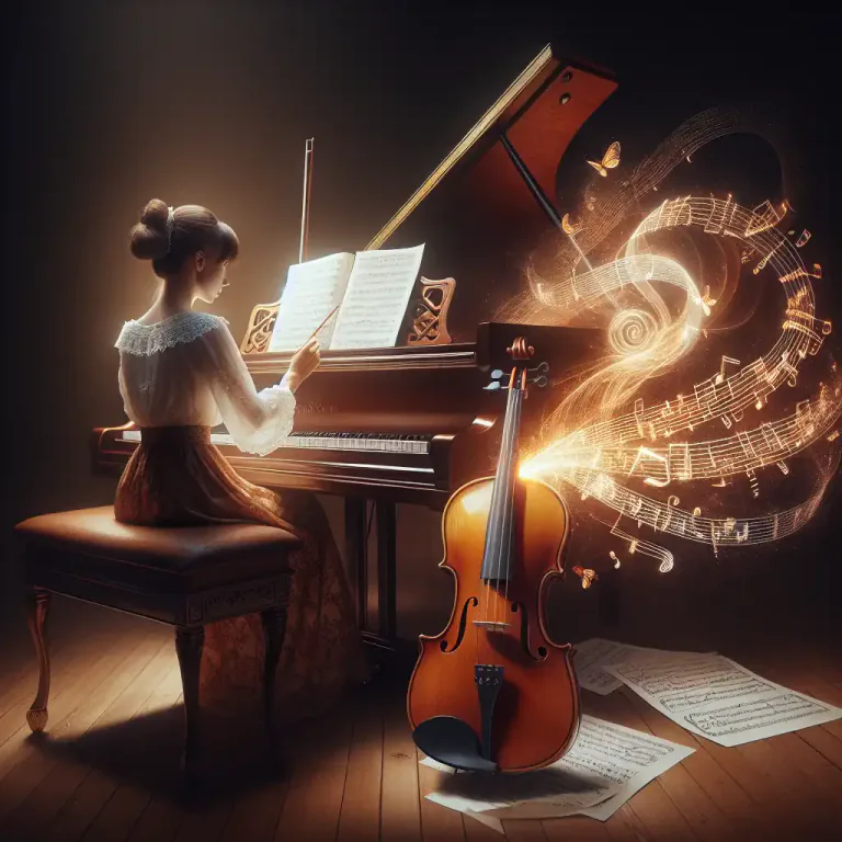 Visual representation of "transcription" - Change a piece of music written for one instrument to be played by another.