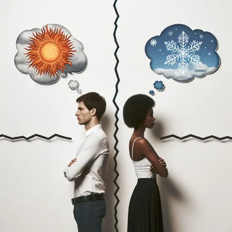 Visual representation of "wedge" - To force apart or divide with a disruptive or divisive influence.
