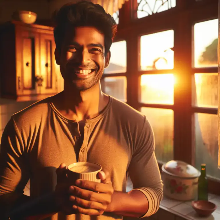 Visual representation of "lark" - A person who wakes up early in the morning and is active in the morning