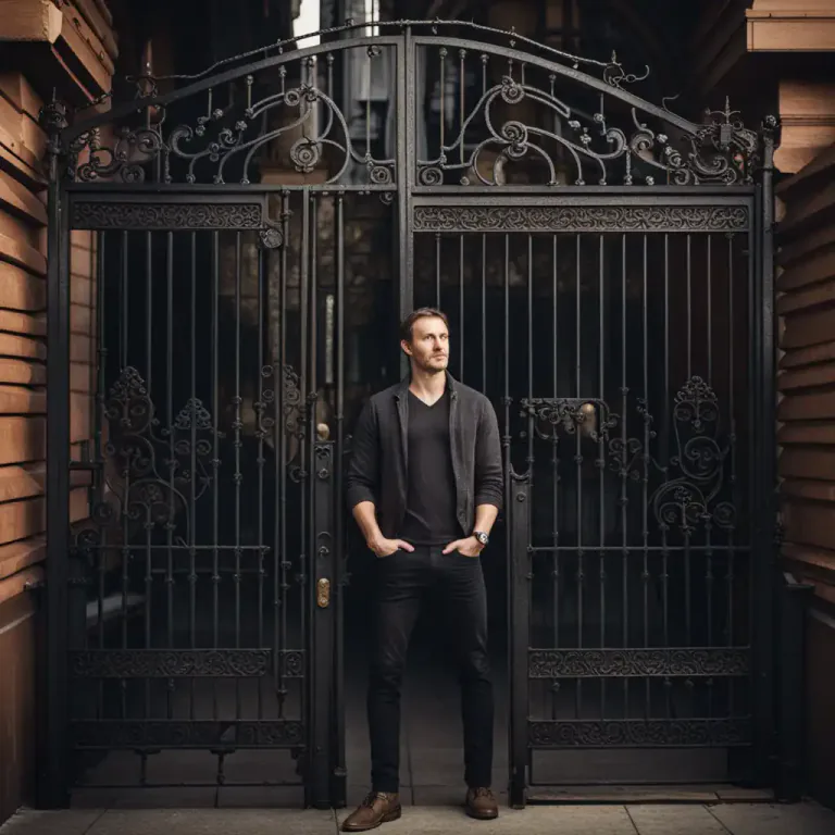 Visual representation of "without" - Outside or not inside a place.