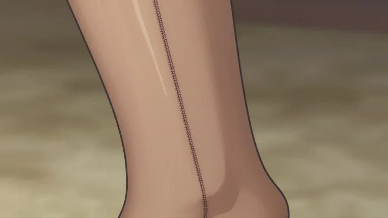 Visual representation of "seamed" - Having a seam or seams
