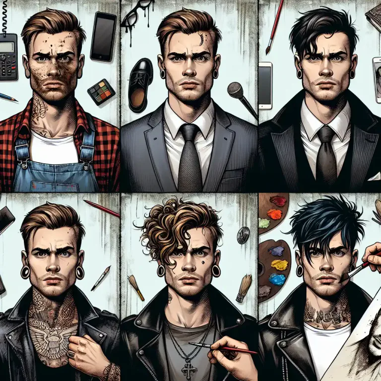 Visual representation of "changeling" - A person who changes their appearance or behavior in a noticeable way, especially inconsistently or frequently.