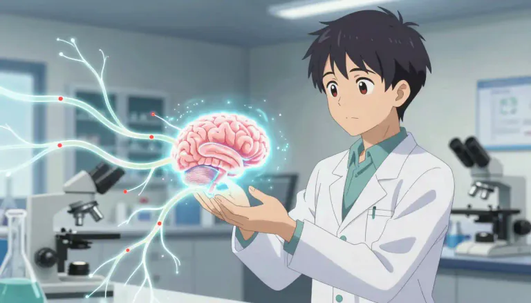 Visual representation of "neurobiology" - It's the science that studies about the brain and nervous system.