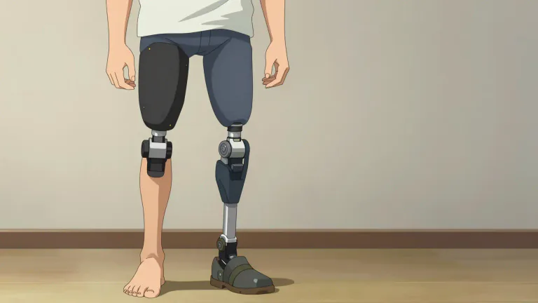 Visual representation of "prosthesis" - An artificial body part, such as a leg, a heart, or a breast, which replaces or supplements a missing or damaged part of the body.