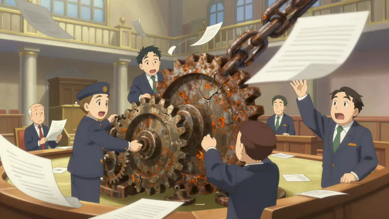 Visual representation of "reform" - A change for betterment, usually in laws, rules, or practices.