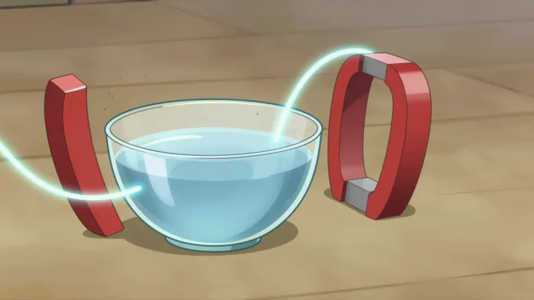 Visual representation of "diamagnetic" - Referring to materials that are characterized by the absence of magnetism.