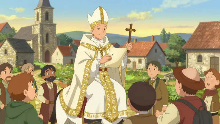 Visual representation of "legate" - A person who is sent by a religious organization to spread its faith or carry out religious work