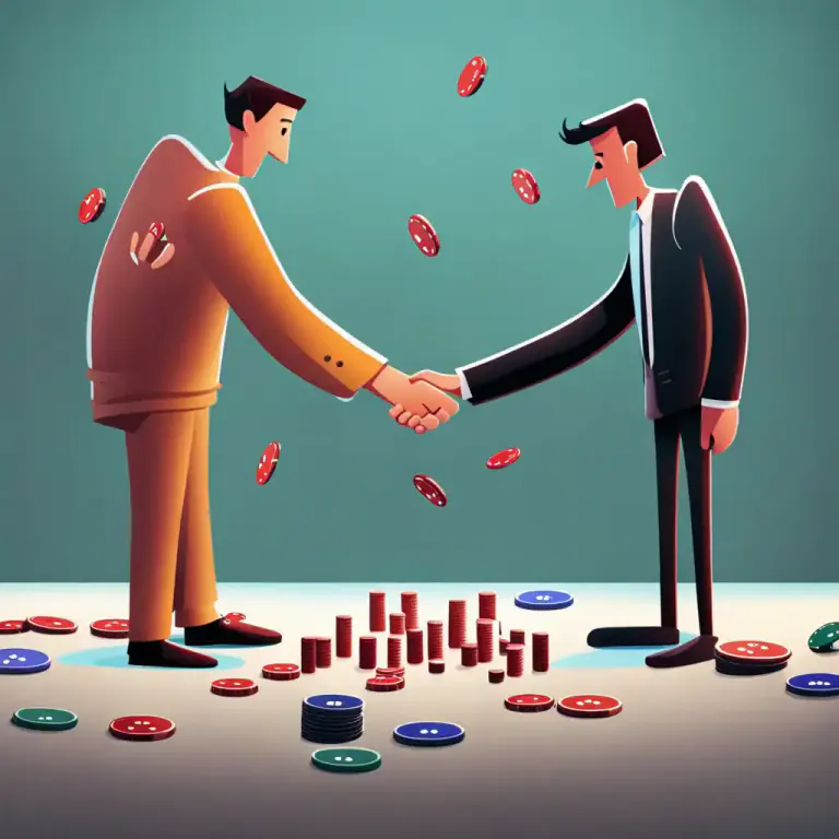 Visual representation of "all bets are off" - An agreement being abandoned or no longer valid