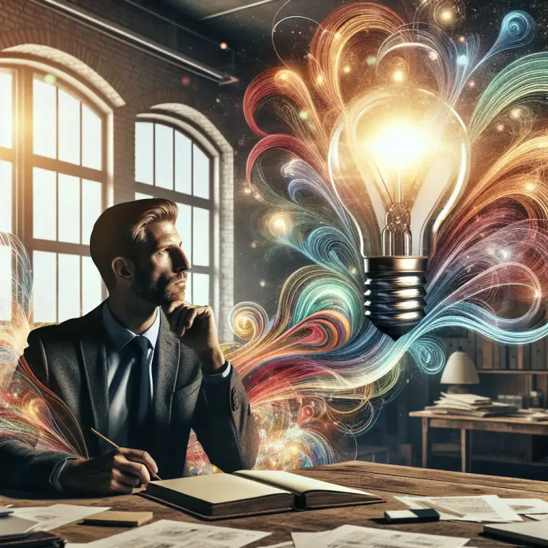 Visual representation of "conceptual" - involving or related to the formation of ideas