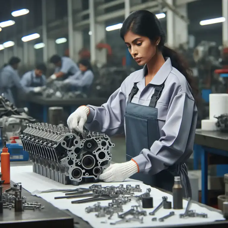 Visual representation of "assemblyman" - A man who helps put together pieces of products in a factory