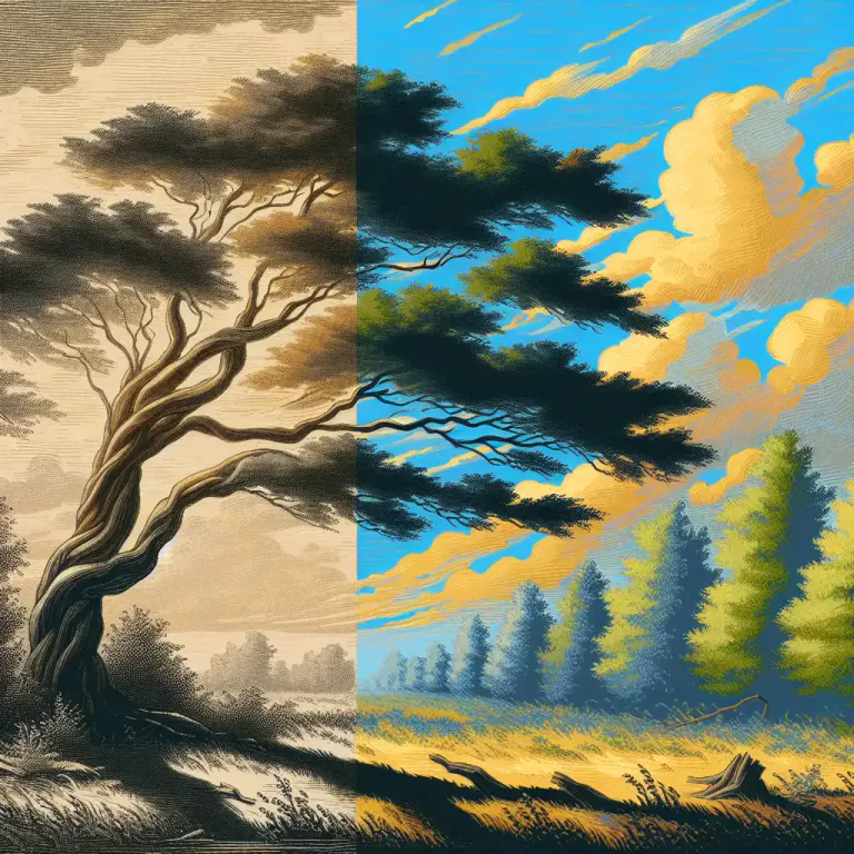 Visual representation of "shadow" - Part of a picture or scene in darkness
