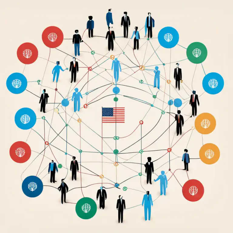 Visual representation of "mediate" - To be a link or connection between two different things, or to communicate something.