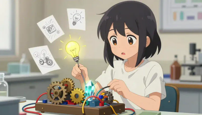 Visual example of the word "inventive"