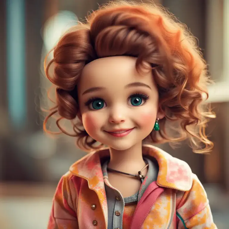 Visual representation of "doll" - An affectionate term for a person, usually a woman or a child.