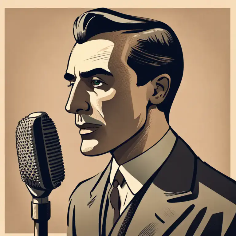 Visual representation of "elocution" - A particular style of speaking or delivering speech.