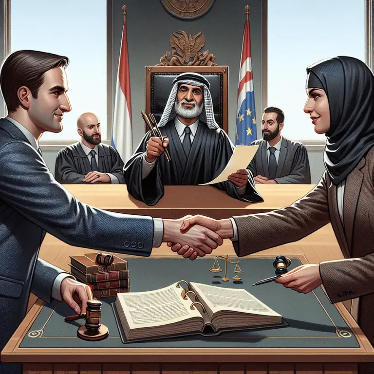 Visual representation of "enforce" - To make a negotiation or agreement legally binding
