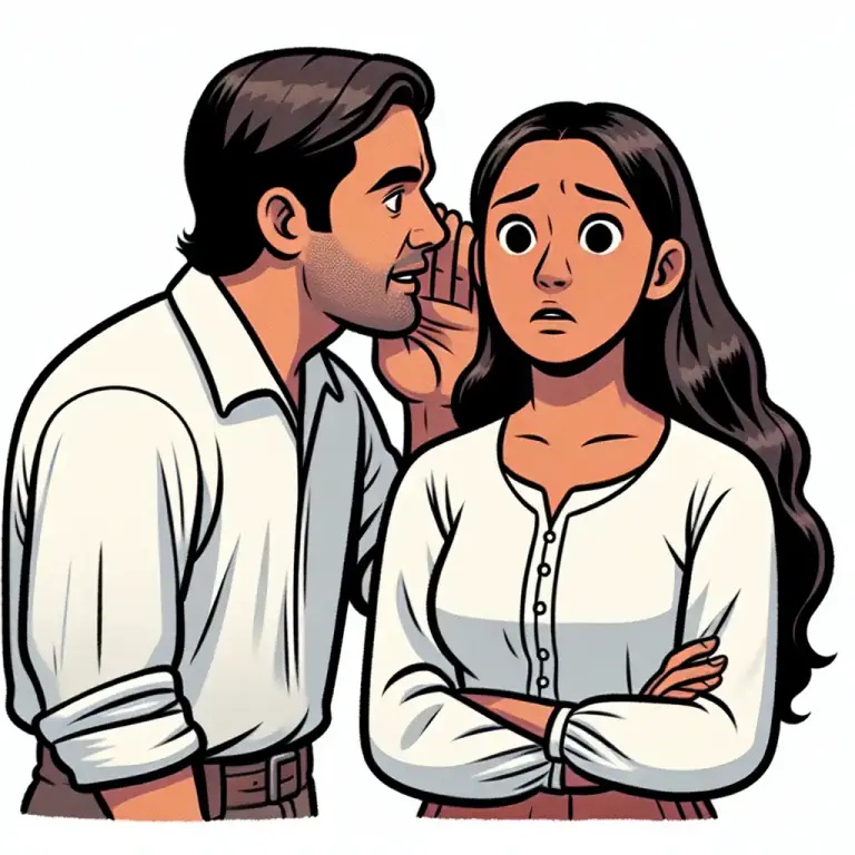 Visual representation of "insult" - To say or do something impolite or disrespectful to someone