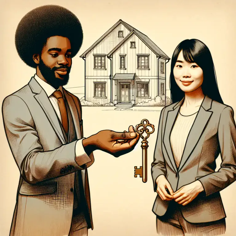 Visual representation of "disposition" - The action of distributing or transferring property or money