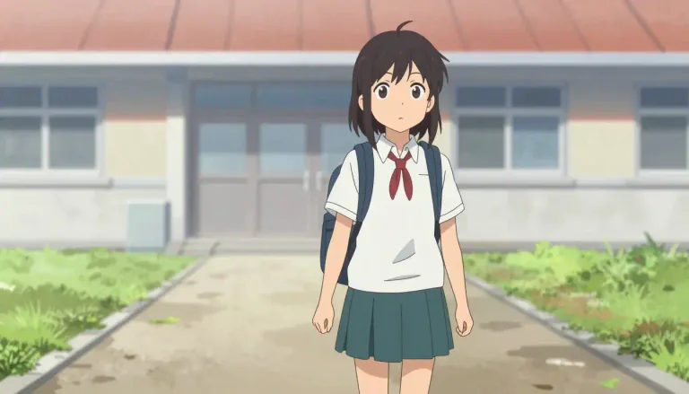 Visual representation of "schoolgirl" - A girl who goes to school.