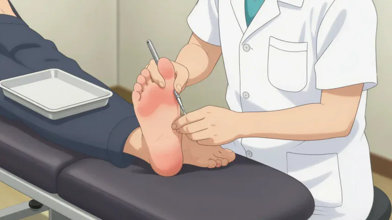 Visual representation of "chiropody" - The job or work of a chiropodist, who treats feet and their ailments