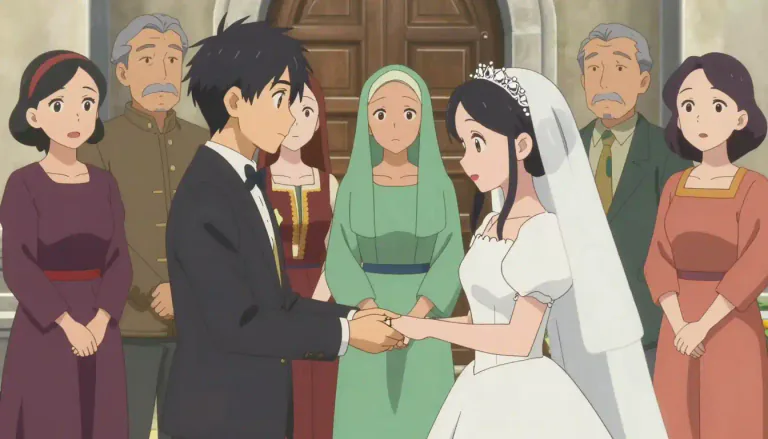 Visual representation of "intermarry" - To marry someone from a different racial, social, or religious group.