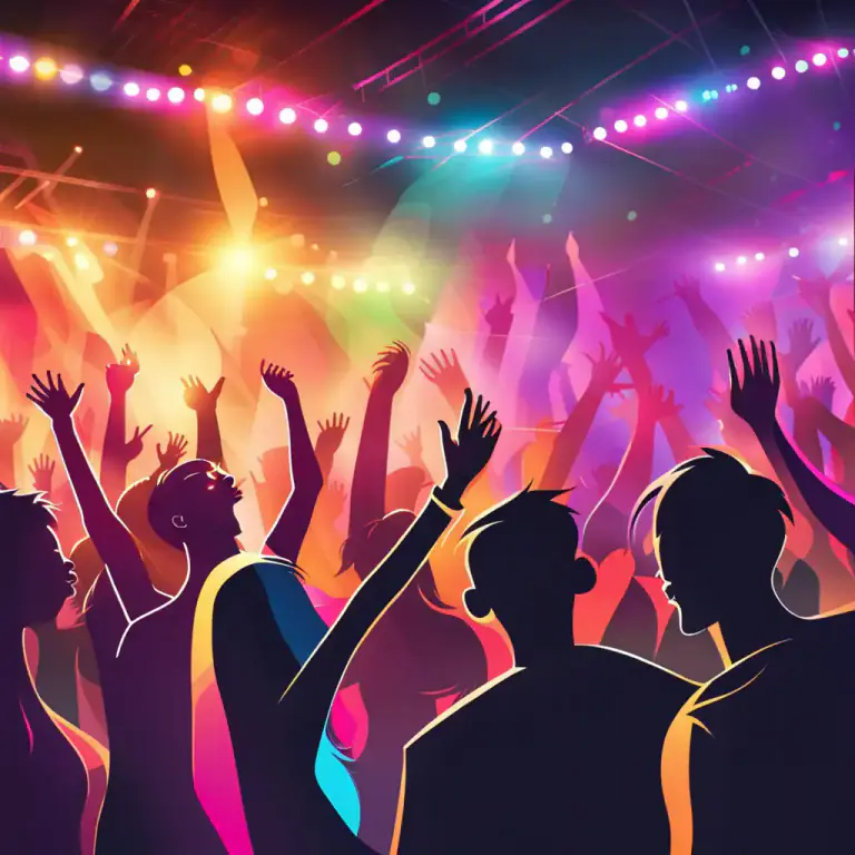 Visual representation of "crunk" - To get excited or to party with a lot of energy