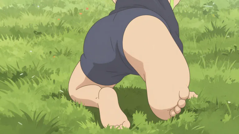 Visual representation of "duff" - A British slang term for a person's buttock.