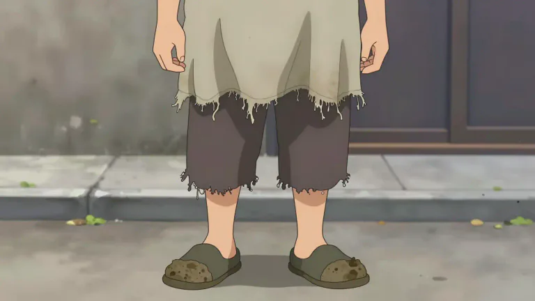 Visual representation of "scruffy" - Looking dirty or untidy