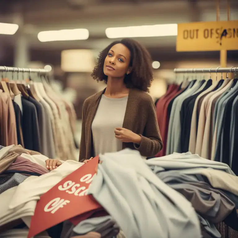 Visual representation of "out of season" - Not currently fashionable or in demand
