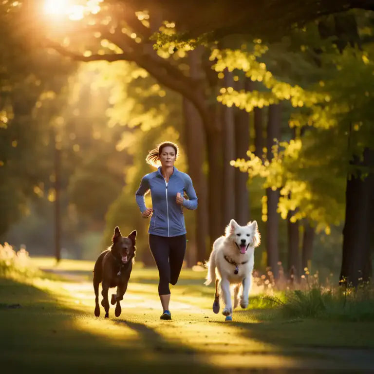 Visual representation of "run with" - To jog or run alongside someone
