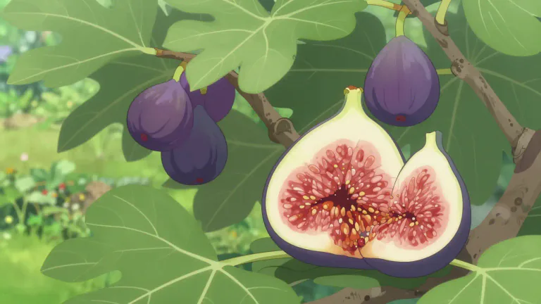 Visual representation of "fig" - A sweet fruit that grows on a tree of the same name.