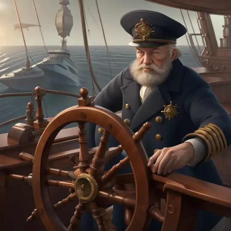 Visual representation of "steerage" - The action or procedure of steering a ship, aircraft, or vehicle.