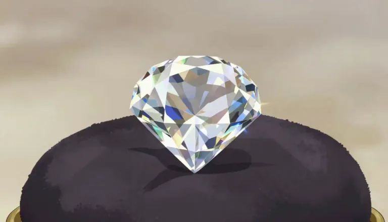 Visual representation of "diamond" - A precious stone that is one of the hardest known substances, clear and typically colorless.