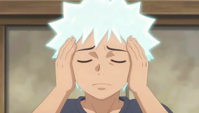 Visual representation of "headache" - A pain in your head.