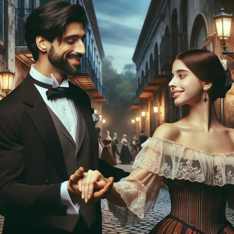 Visual representation of "squire" - To escort or attend to a woman in a formal, courteous way.