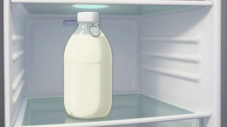 Visual representation of "takeaway" - Sterilized pint of milk sealed with a ring pull.