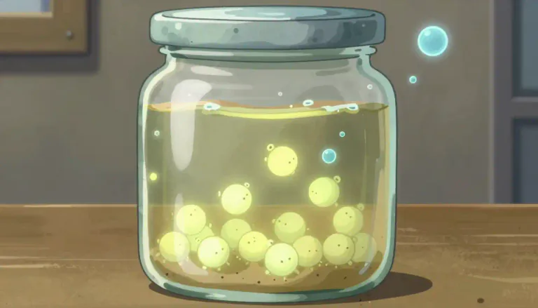 Visual representation of "anaerobic" - Something that doesn't require oxygen to live or grow.