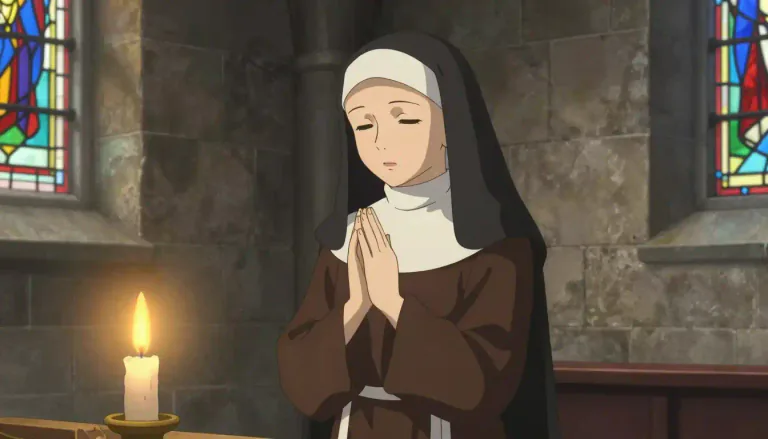 Visual representation of "carmelite" - A member of a religious order founded in the 12th century known for a life of prayer and contemplation.
