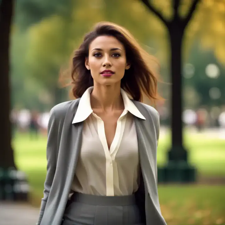 Visual representation of "modesty" - The quality of behaving and especially dressing in ways that do not attract sexual attention.