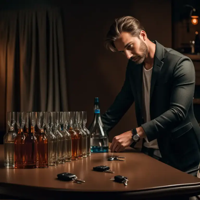 Visual representation of "have had a few" - Drinking a few alcohol drinks