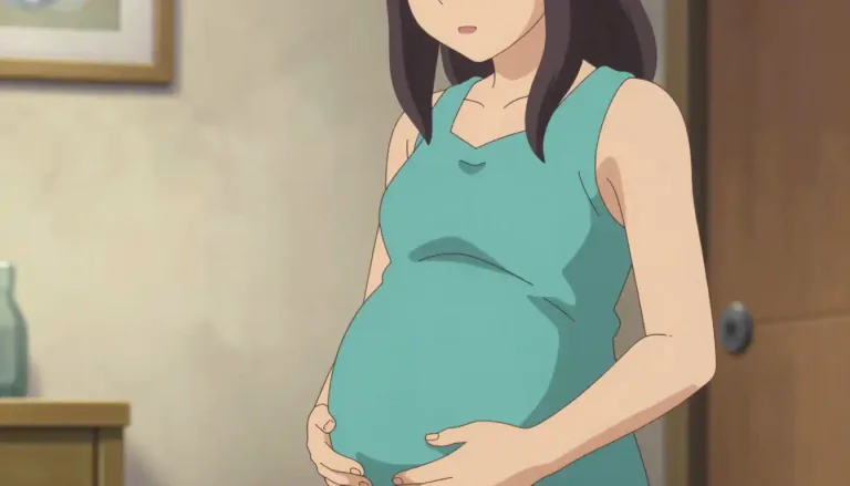 Visual representation of "pregnant" - Having a baby or babies developing inside the body