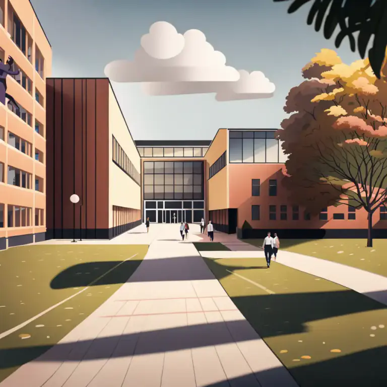 Visual representation of "feeder" - A primary or secondary school linked to a specific institution, usually sharing students