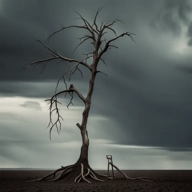 Visual representation of "indigent" - Impoverished, lacking in substance or quality