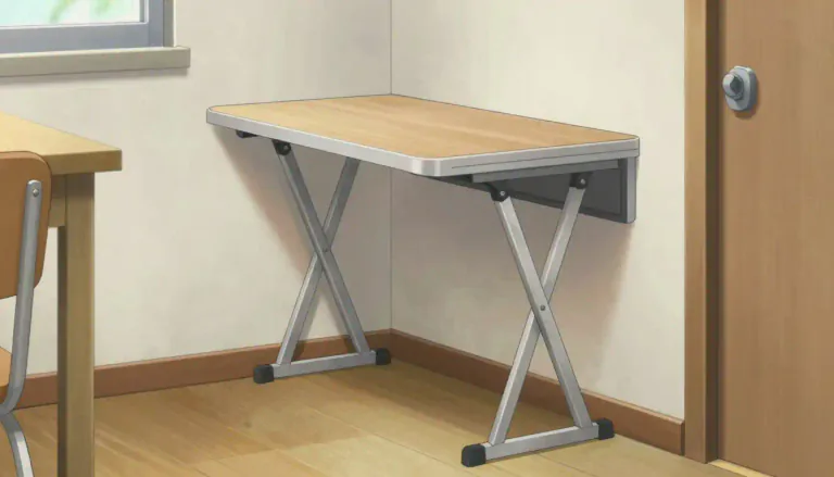 Visual representation of "foldaway" - A type of furniture or item designed to be folded for easy storage when not in use.