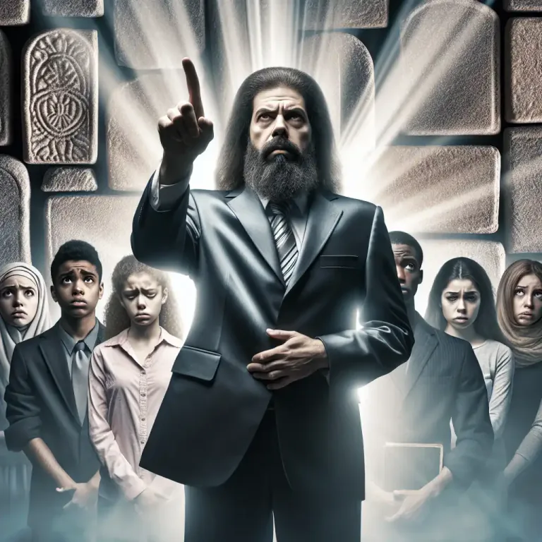 Visual representation of "transgress" - To sin or commit a offense (against God, for example)