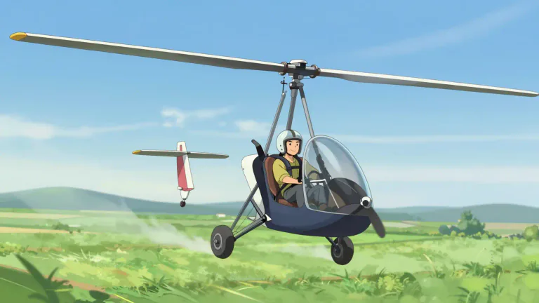 Visual representation of "gyrocopter" - A gyrocopter is also used for recreation and sport, providing an exciting way to experience flying.
