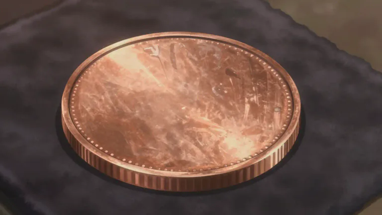 Visual representation of "coppery" - Having a color or shine similar to copper